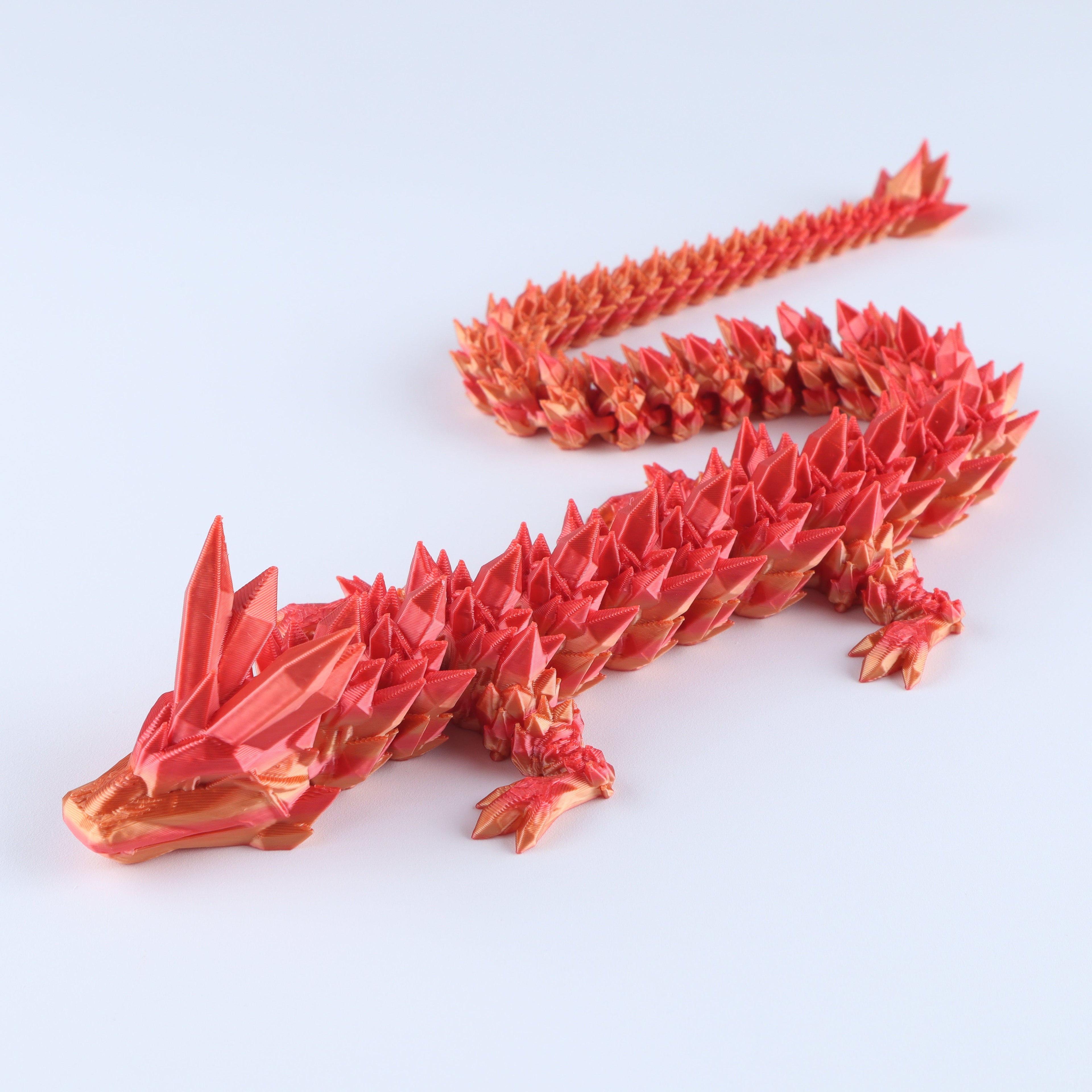 3D Crystal Dragon Articulated Fidget Toy — Flexible Joints, Satisfying Sensory Desk Toy for Kids & Adults, Unique Gift Idea