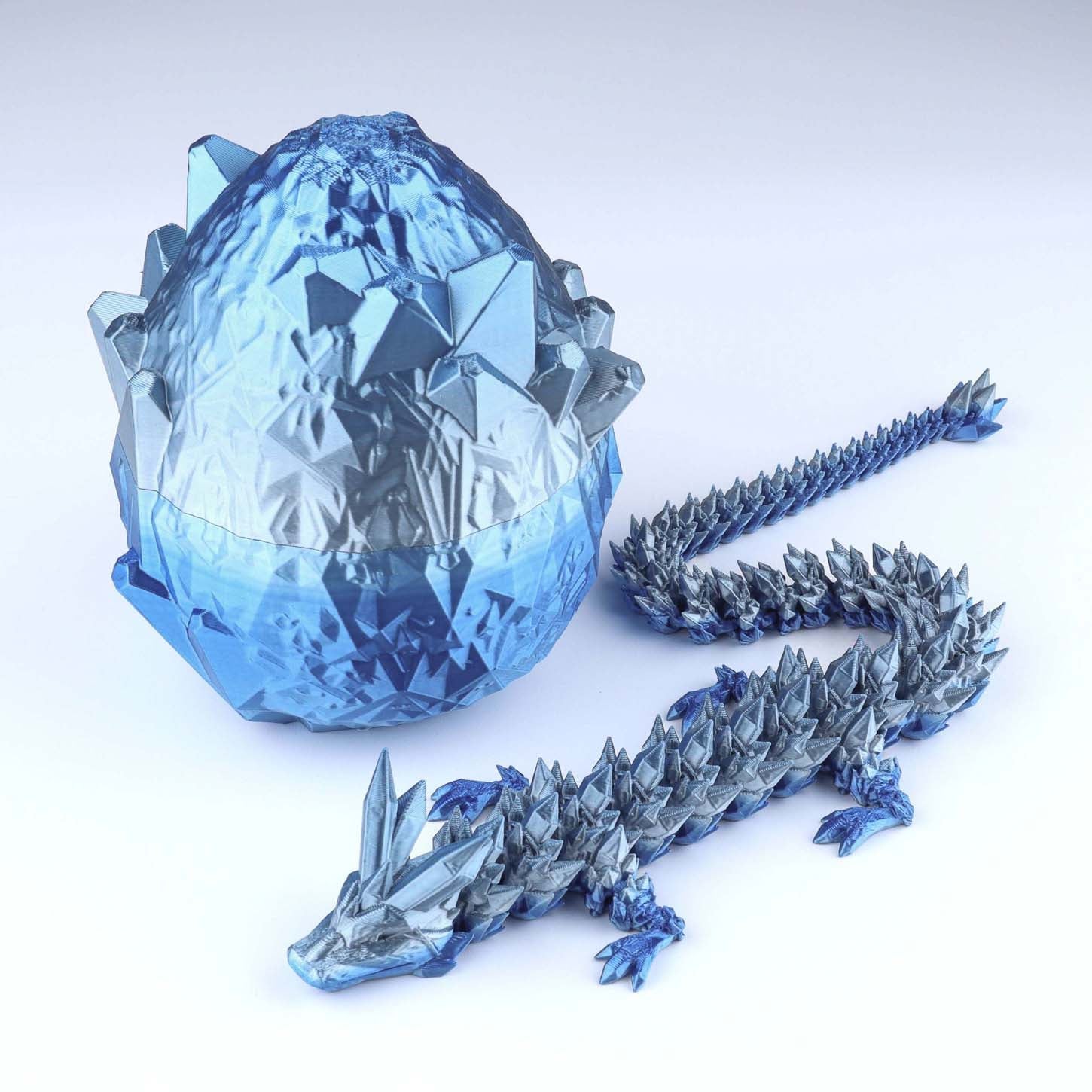 3D Crystal Dragon Articulated Fidget Toy — Flexible Joints, Satisfying Sensory Desk Toy for Kids & Adults, Unique Gift Idea