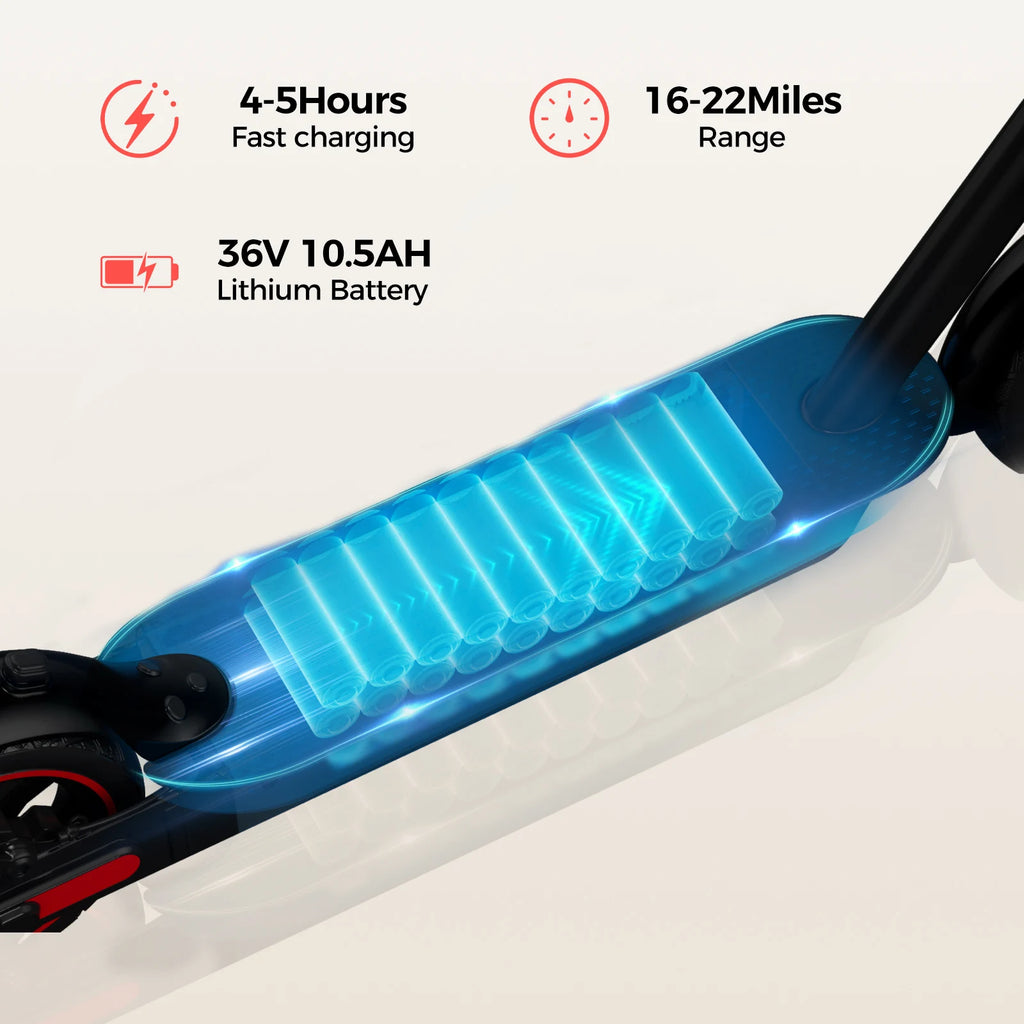 V10 Foldable Electric Scooter — 500W Motor, 25-Mile Range, 25MPH Top Speed, Dual Brakes | Adult Commuter E-Scooter