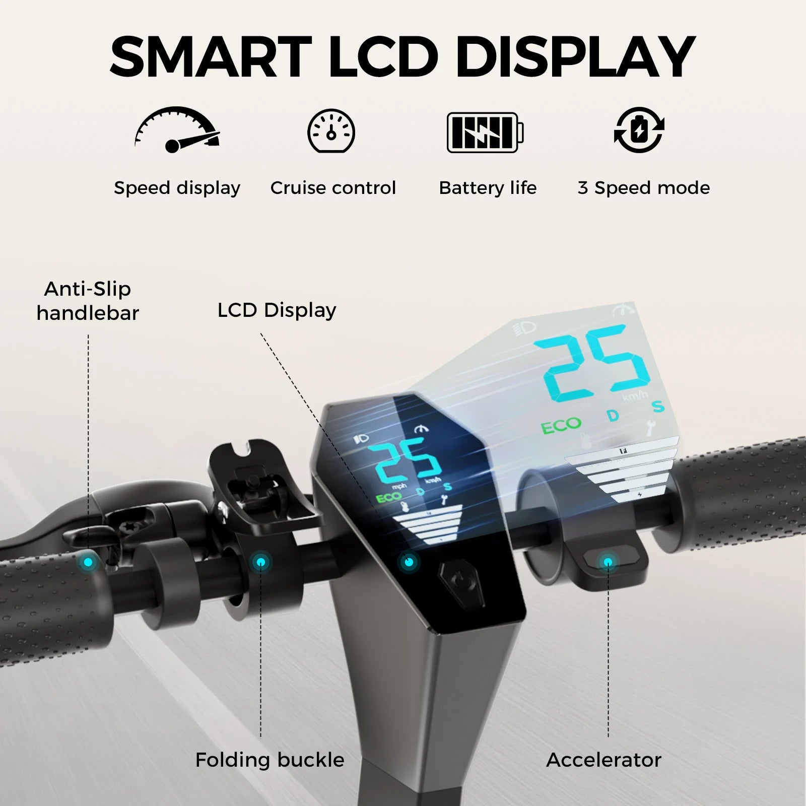 V10 Foldable Electric Scooter — 500W Motor, 25-Mile Range, 25MPH Top Speed, Dual Brakes | Adult Commuter E-Scooter
