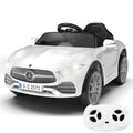 Mercedes-Benz Kids 12V Electric Ride-On Car with Parent Remote — Licensed Electric Vehicle, Dual Motors, Working Headlights | White | Ages 1–5