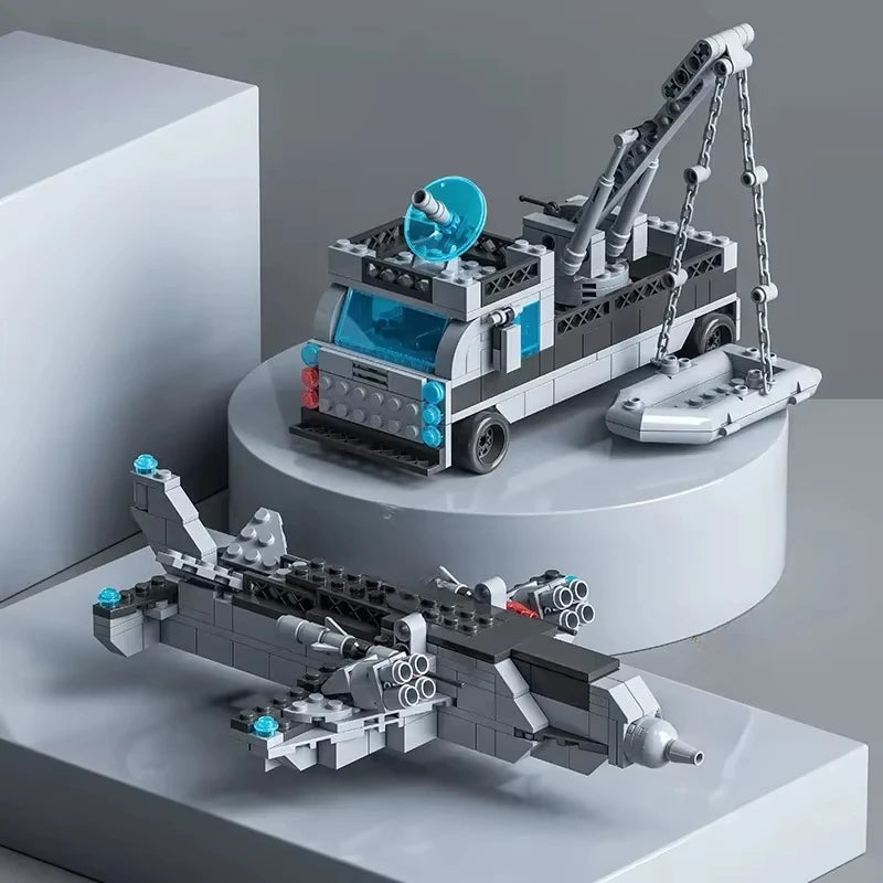 1560PCS Navy Warship Building Blocks Set – 6-in-1 Military Ship Toy for Kids